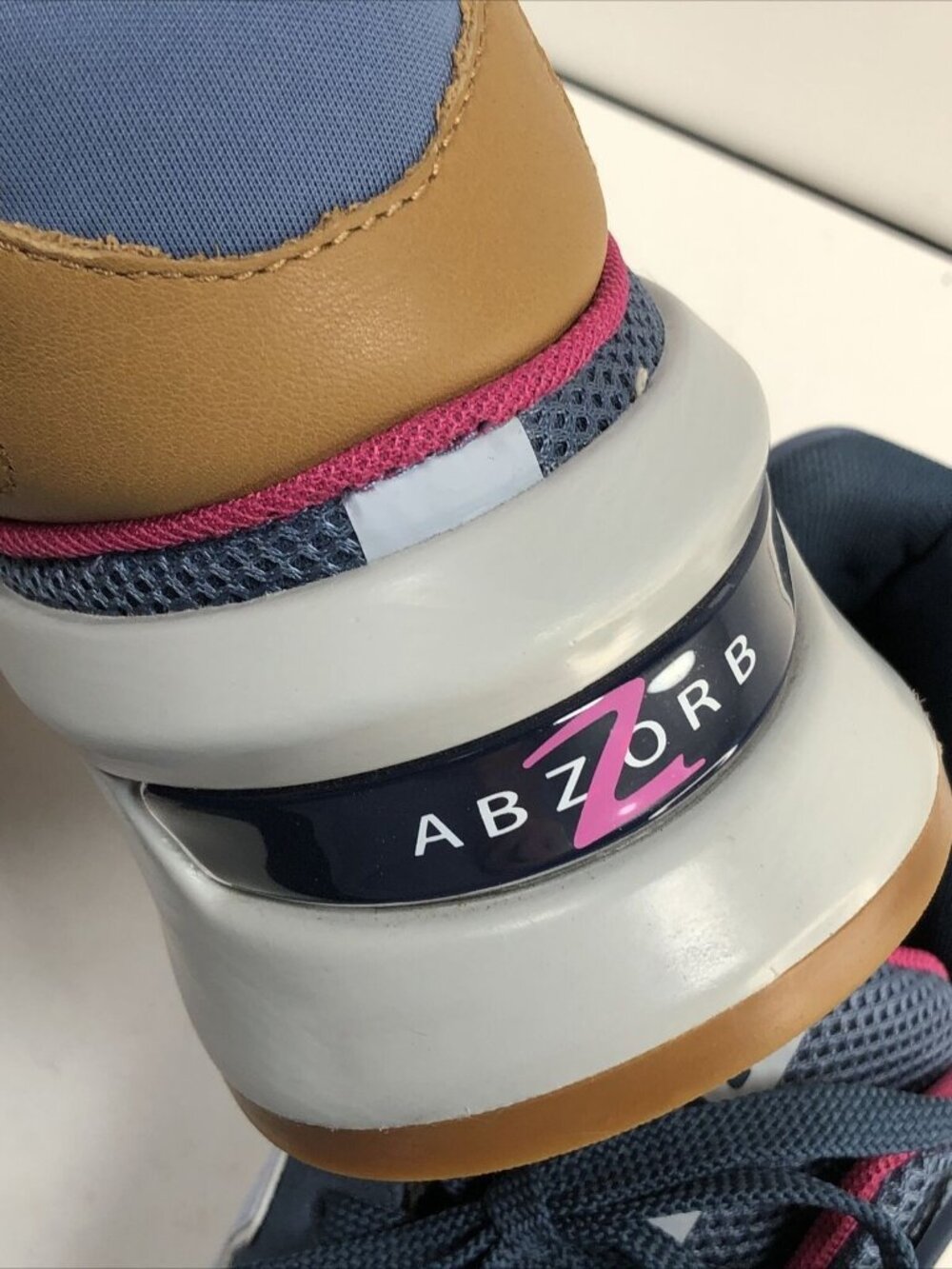 Size 10 Women New Balance 997S WS997JGA Navy, Magenta, grey, camel - Picture 9 of 11